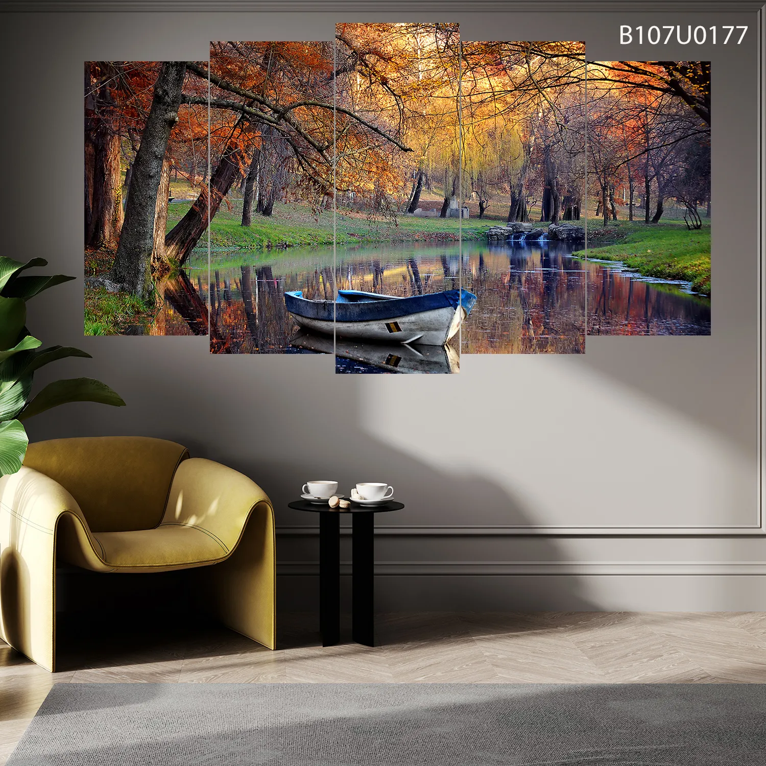 Five-Piece Panel , Graded Painting , Big Size